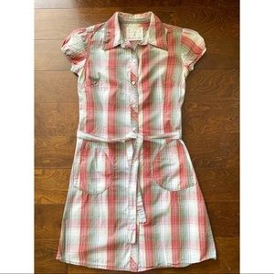 H&M Multicolor Plaid Shirt Dress